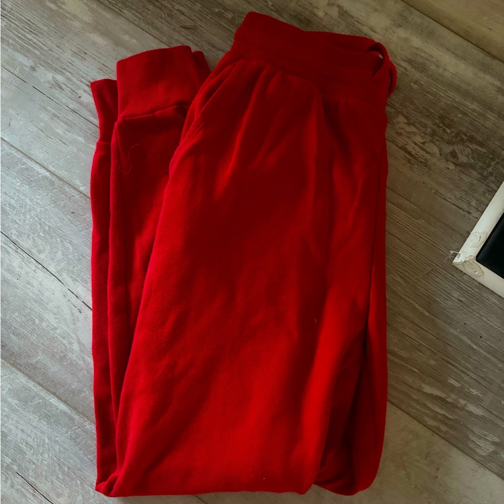 Vibrant Red Sweatpants